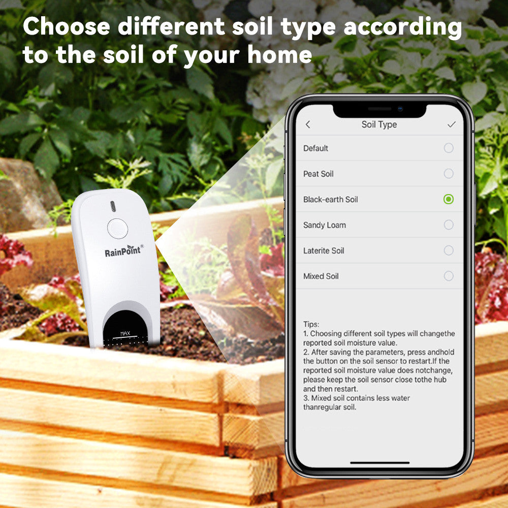 RAINPOINT 3 in 1 Smart Wireless Soil Sensor