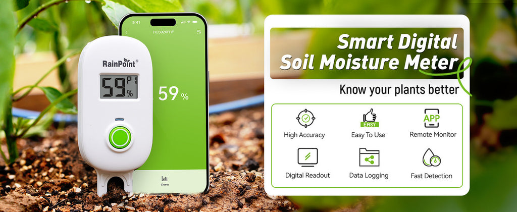 RAINPOINT SMART WIRELESS DIGITAL SOIL MOISTURE SENSOR