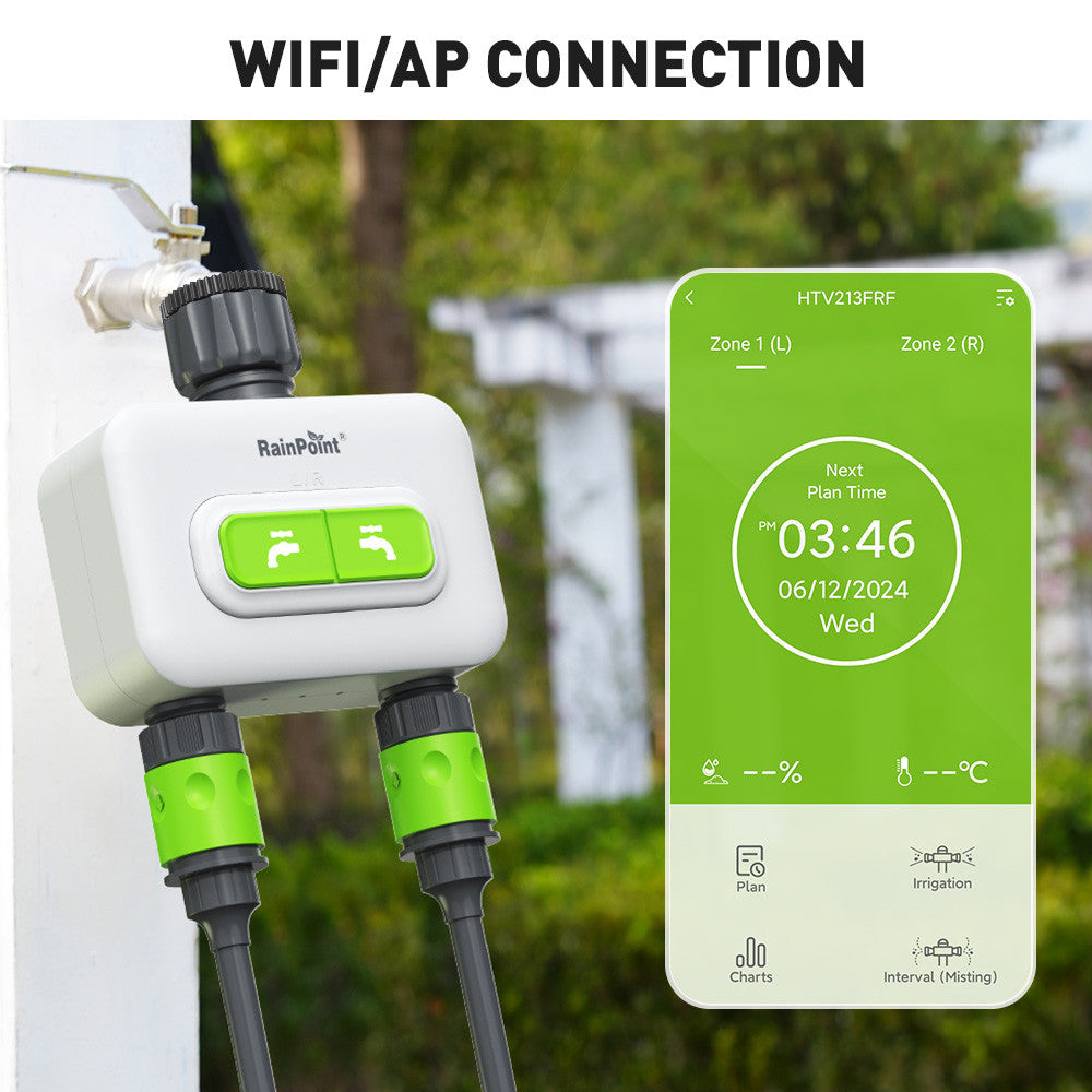 RAINPOINT SMART WIRELESS 2-ZONE IRRIGATION TIMER