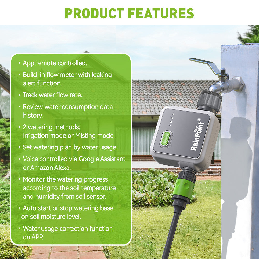 RAINPOINT SMART WIRELESS 1-ZONE IRRIGATION TIMER