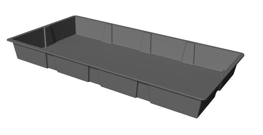 Fiberglass Plant GrowBed - 1.8m x 0.8m x 0.30m