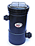 50mm inline Vaccum Pressure Leaf Trap for Koi Ponds - 250mm Diameter