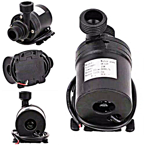 Solar Submersible Water Pump Combo, Solar Panel, Regulator & Battery (Max 800l/hr, 5m Head)