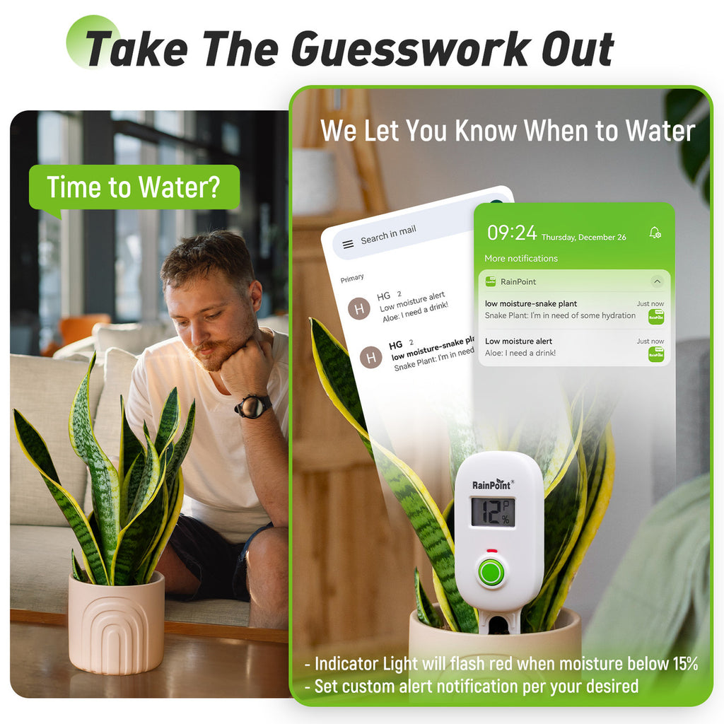 RAINPOINT SMART WIRELESS DIGITAL SOIL MOISTURE SENSOR