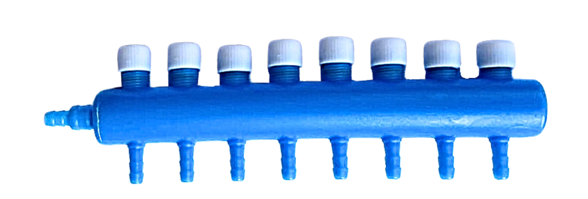 8-Way Splitter for Air Line (5mm) with Control Valves