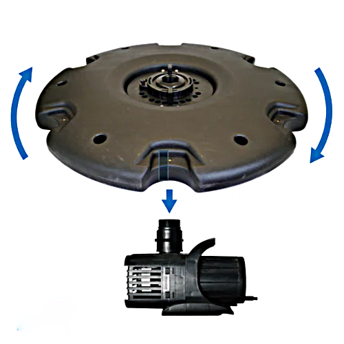 Power Floating Fountain incl. 30000L/h Pump – Aeration for Lakes and Large Ponds