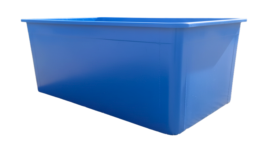 Blue Fibreglass Fish Tank - 2.1m x 1.3m x 1m  (2000L+) for koi