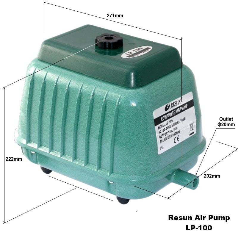 LP-100 Air Compressor - Dimensions
