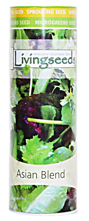 Asian Blend Microgreens Seeds  - 180g Tube