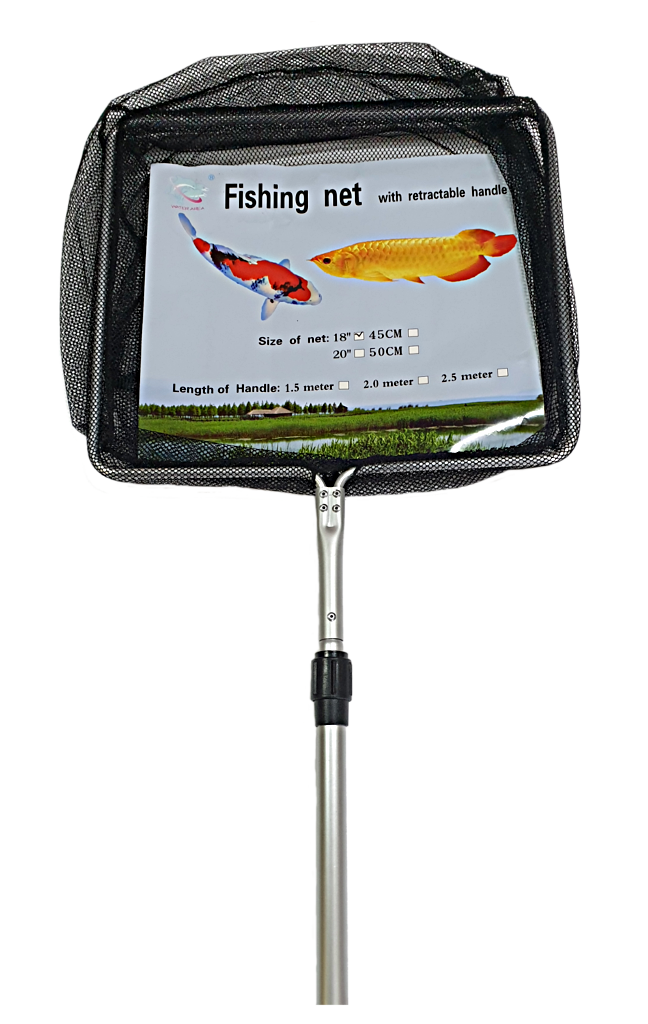 Fish Net  - 45 cm with 1.5m Retractable Telescopic handle