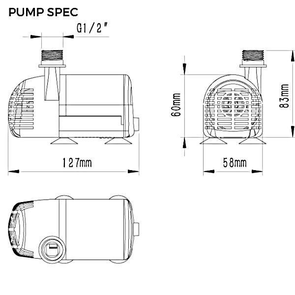 Solar Submersible Pond Pump 1400l/H