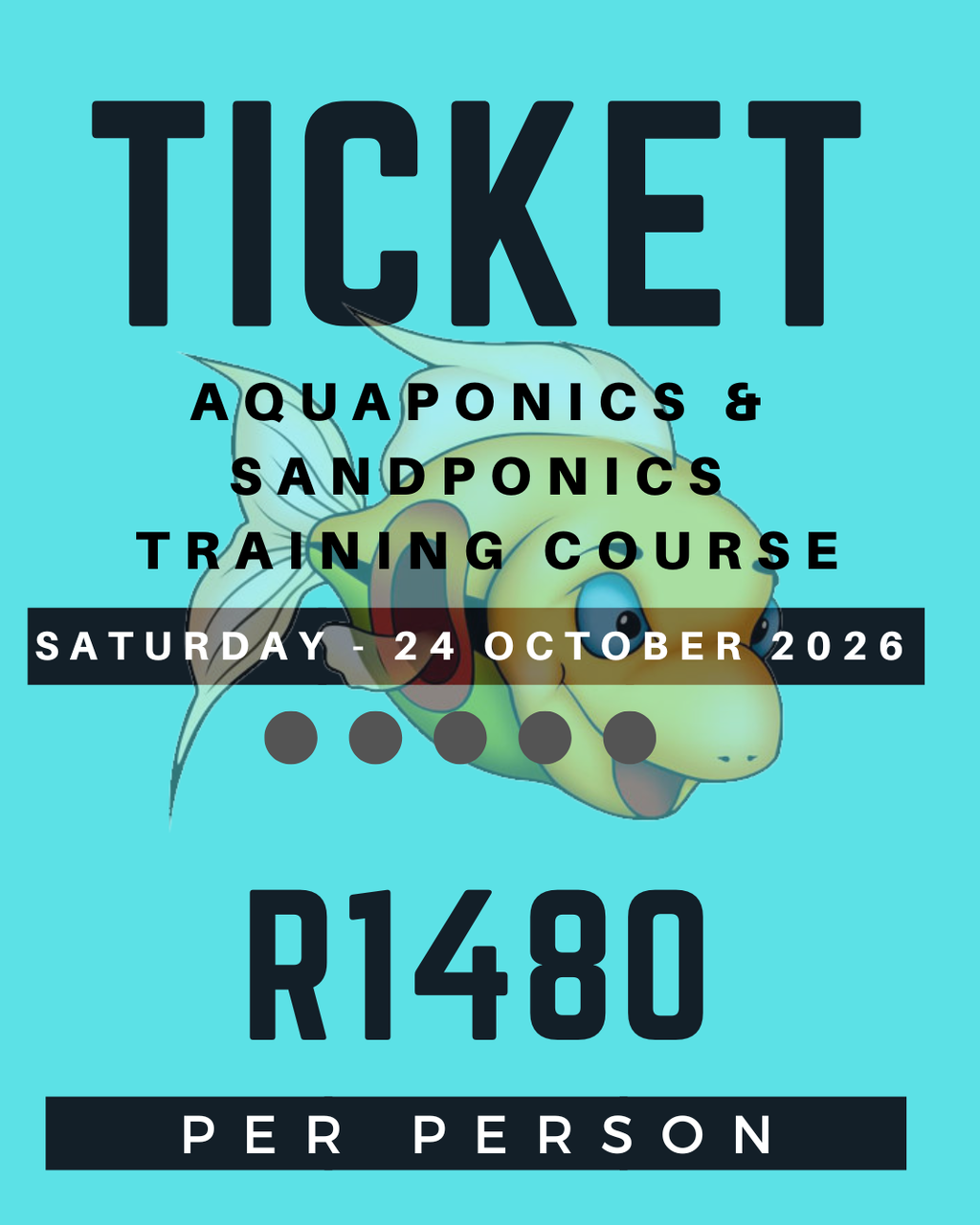 Ticket Aquaponics & Sandponics Training Course - Saturday, 24 October 2026, Johannesburg