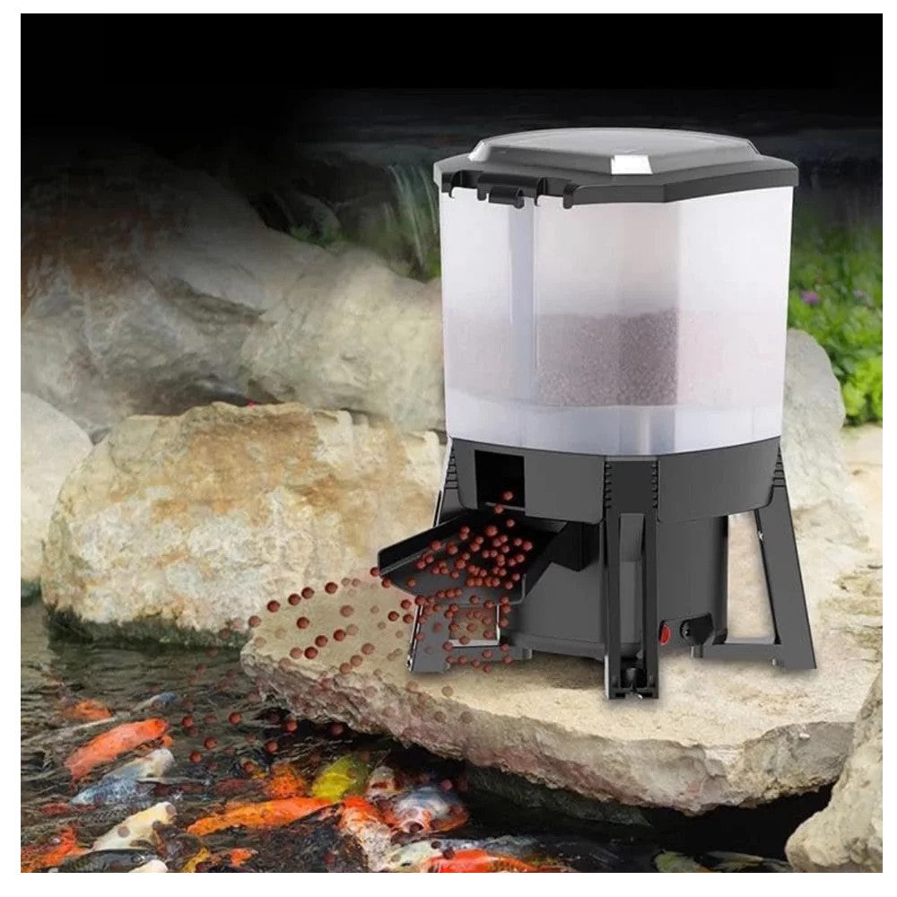 Grech Solar Auto Fish Feeder for Ponds -  12L