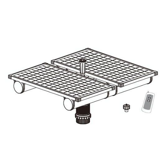 Nozzle options for the solar floating fountain and aerator