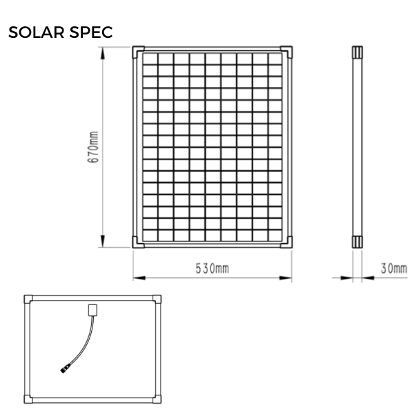 Submersible pump with removable sponge filter base, 2000 L/h solar kit