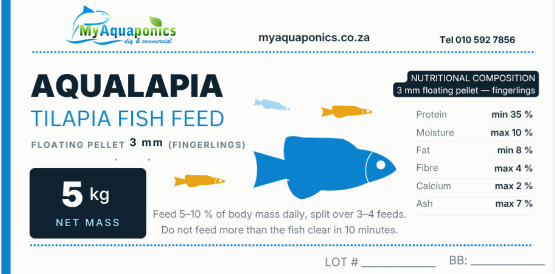 Aqualapia Feed-5KG - 3mm