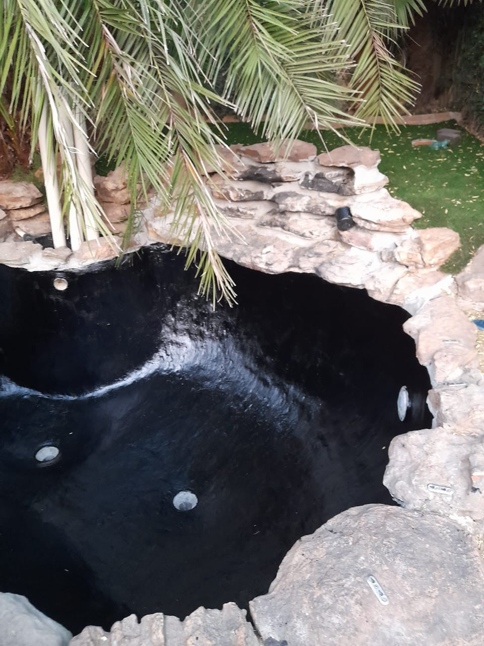 ecoproof fish pond sealer on koi pond