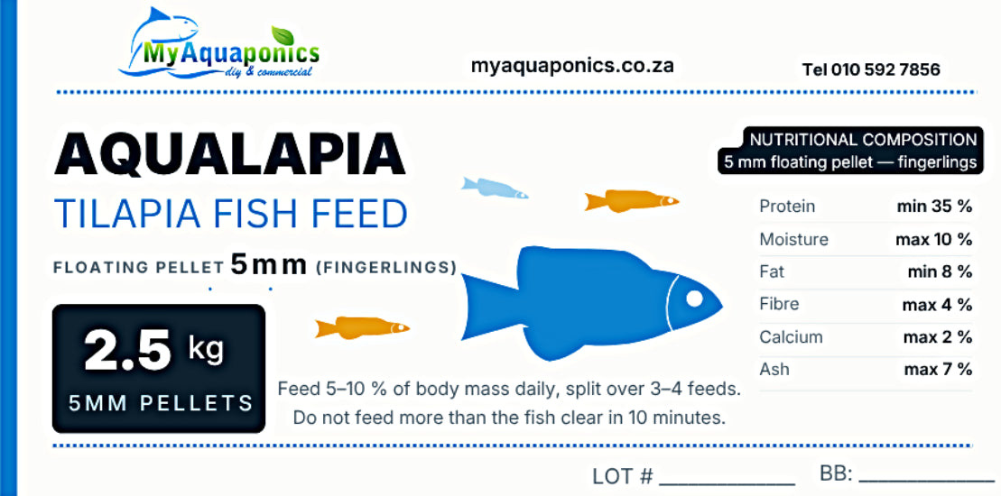 Aqualapia Feed 2.5Kg - 5mm