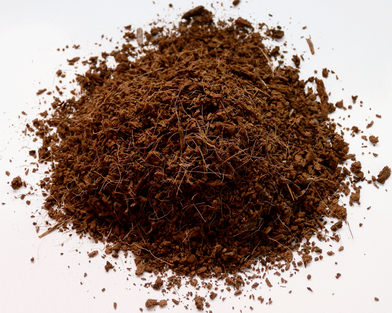 Re-hydrated coco peat block