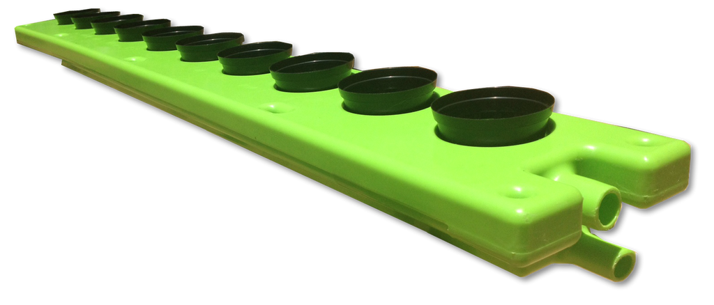 Floot NFT Hydroponics-Aquaponics Grow channel for 10 plants ( including 10 x netpots)