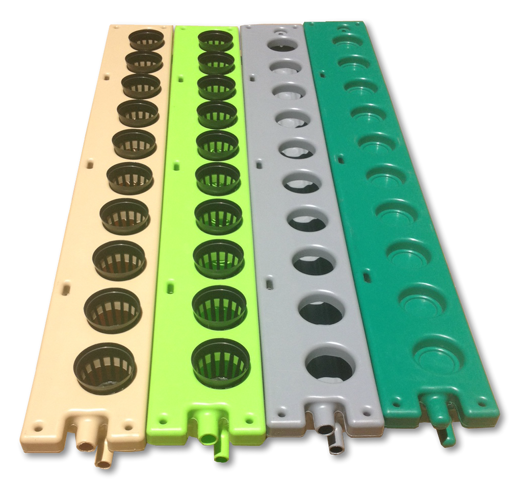 Floot NFT Hydroponics-Aquaponics Grow channel for 10 plants ( including 10 x netpots)