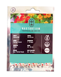 Edible Flower Seeds - Nasturtium Alaska Mix  - 30 Seed Pack