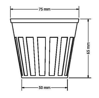 75mm Net Pot - Set of 50
