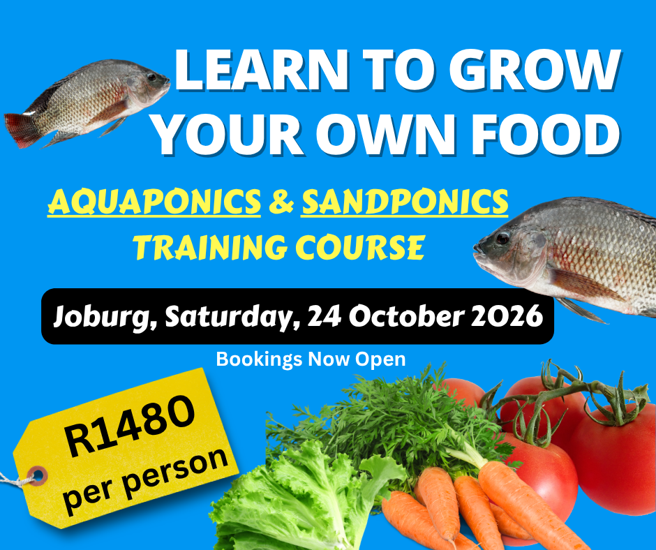 Ticket Aquaponics & Sandponics Training Course - Saturday, 24 October 2026, Johannesburg